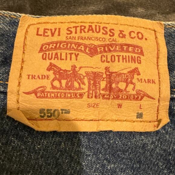 Levi’s 550 Classic Relaxed Fit Tapered Leg Denim Jeans 4 Mis M - Picture 9 of 12